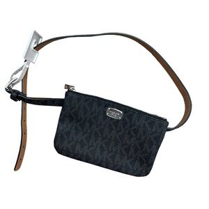 Michael Kors Monogram Leather Belt Bag